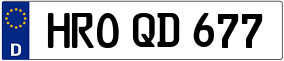 Trailer License Plate